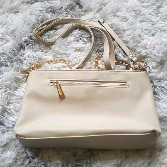 Enzo Angiolini Cami Crossbody Bag Tapioca with Gold Chain NWT - Picture 11 of 14